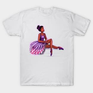 ballerina looking out - brown skin ballerina. Top 10 Best ballerina gifts. Top 10 gifts for black women T-Shirt